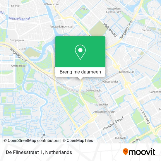 De Flinesstraat 1 kaart