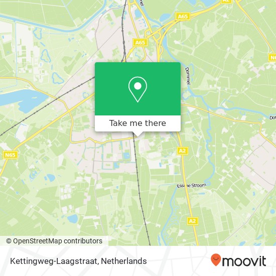 Kettingweg-Laagstraat kaart