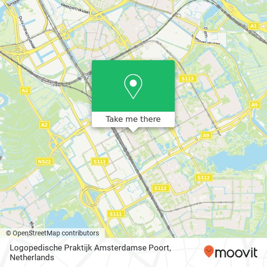 Logopedische Praktijk Amsterdamse Poort kaart