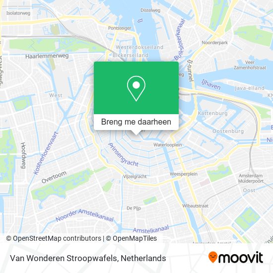 Van Wonderen Stroopwafels kaart