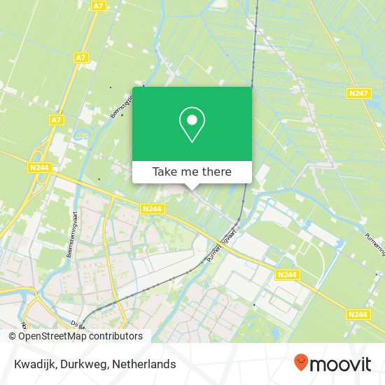 Kwadijk, Durkweg kaart