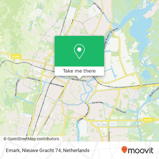 Emark, Nieuwe Gracht 74 kaart