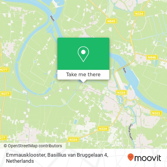 Emmausklooster, Basillius van Bruggelaan 4 kaart