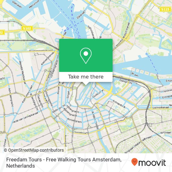 Freedam Tours - Free Walking Tours Amsterdam kaart