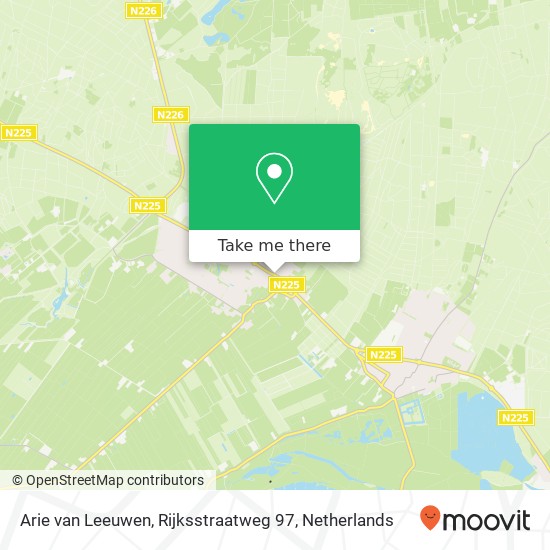 Arie van Leeuwen, Rijksstraatweg 97 kaart