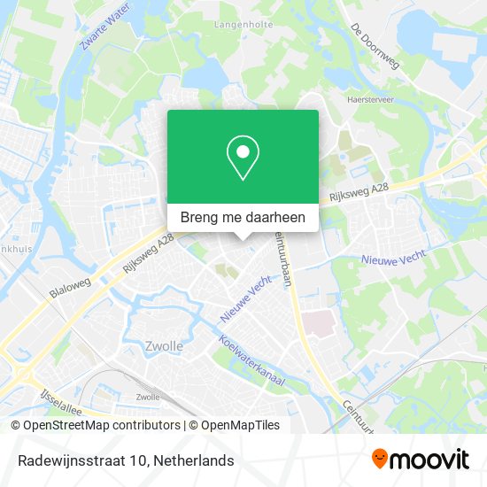 Radewijnsstraat 10 kaart
