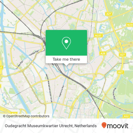 Oudegracht Museumkwartier Utrecht, Oudegracht 399 kaart
