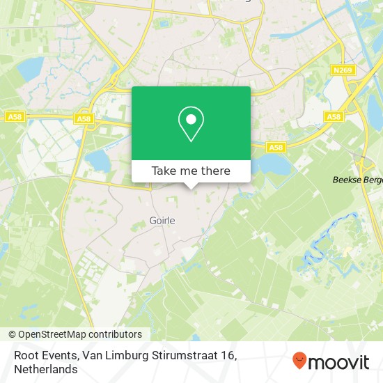 Root Events, Van Limburg Stirumstraat 16 kaart