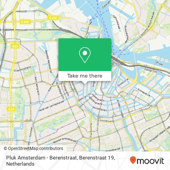 Pluk Amsterdam - Berenstraat, Berenstraat 19 kaart
