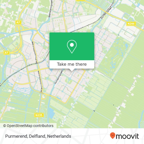 Purmerend, Delfland kaart