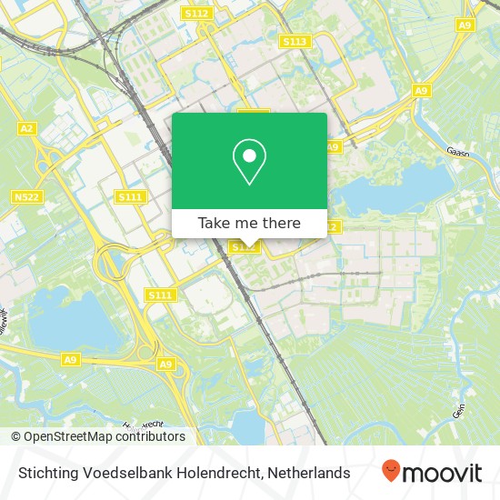 Stichting Voedselbank Holendrecht, Holendrechtplein 38 kaart