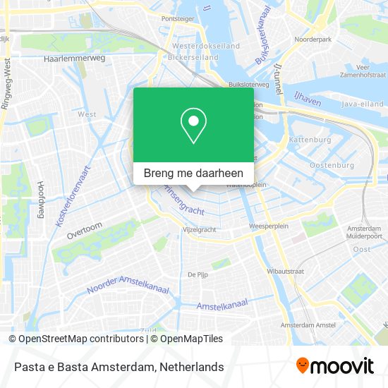 Pasta e Basta Amsterdam kaart
