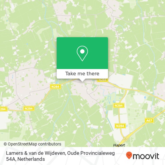 Lamers & van de Wijdeven, Oude Provincialeweg 54A kaart