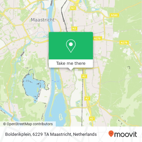 Bolderikplein, 6229 TA Maastricht kaart