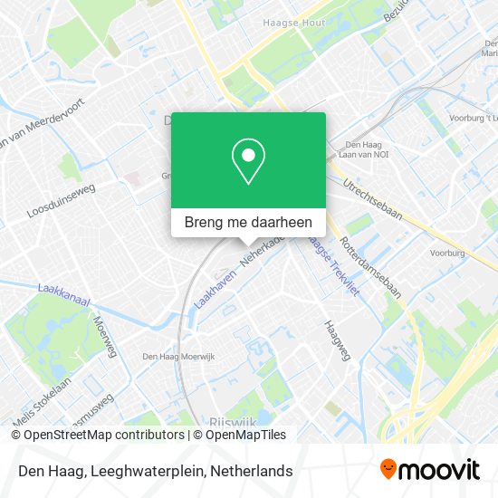 Den Haag, Leeghwaterplein kaart