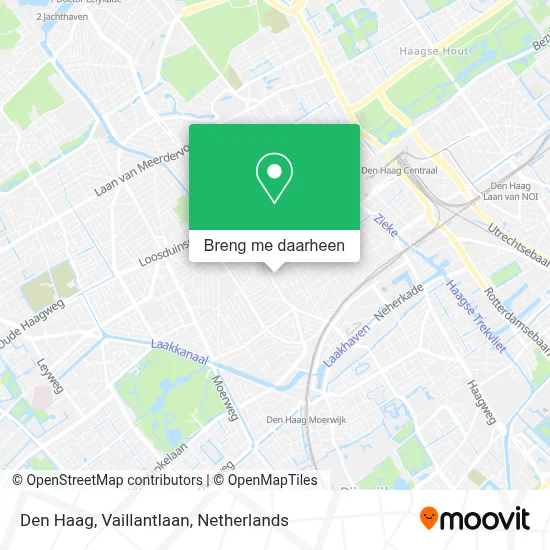 Den Haag, Vaillantlaan kaart