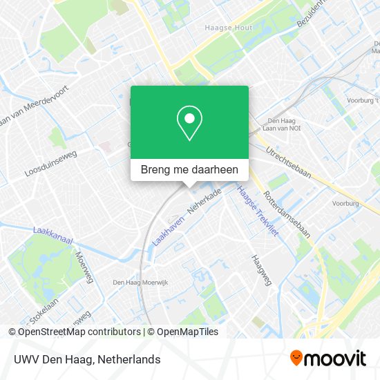 UWV Den Haag kaart