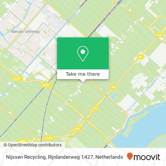 Nijssen Recycling, Rijnlanderweg 1427 kaart