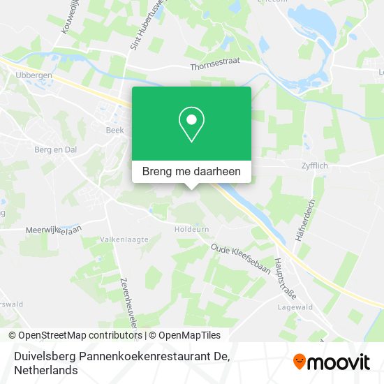 Duivelsberg Pannenkoekenrestaurant De kaart