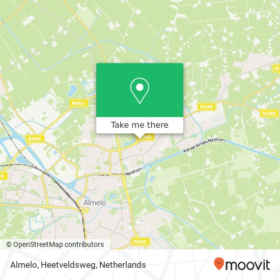 Almelo, Heetveldsweg kaart