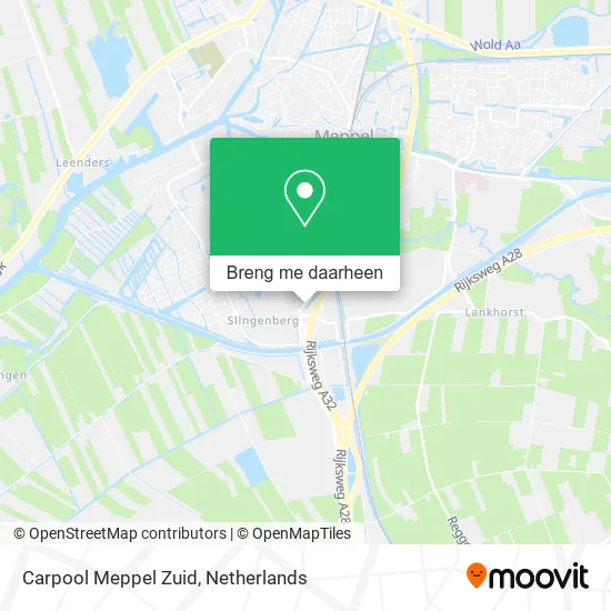 Carpool Meppel Zuid kaart