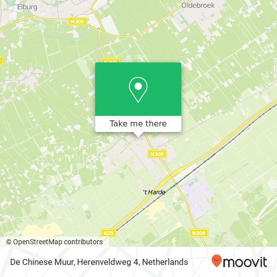 De Chinese Muur, Herenveldweg 4 kaart