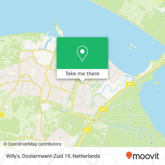 Willy's, Oostermeent-Zuid 19 kaart