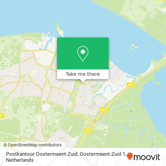 Postkantoor Oostermeent-Zuid, Oostermeent-Zuid 1 kaart