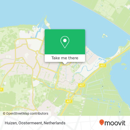 Huizen, Oostermeent kaart