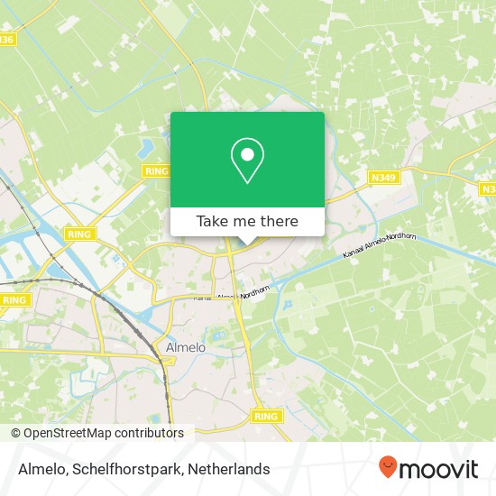Almelo, Schelfhorstpark kaart