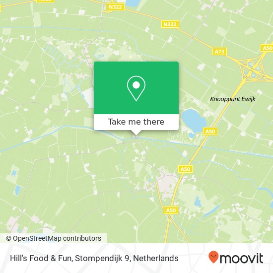 Hill's Food & Fun, Stompendijk 9 kaart