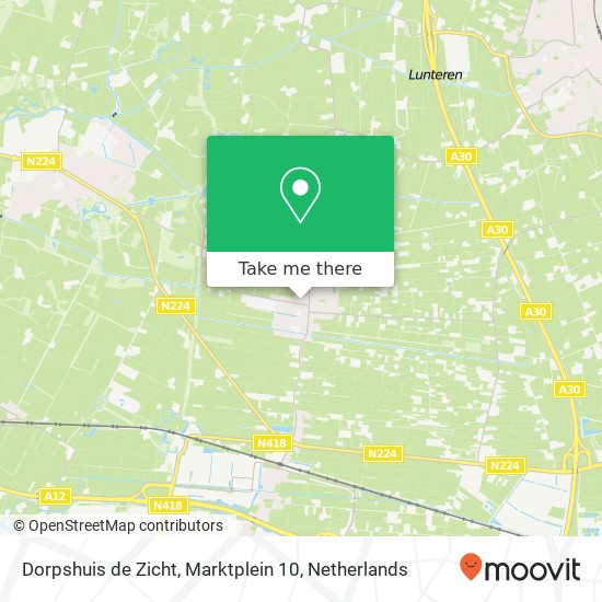 Dorpshuis de Zicht, Marktplein 10 kaart