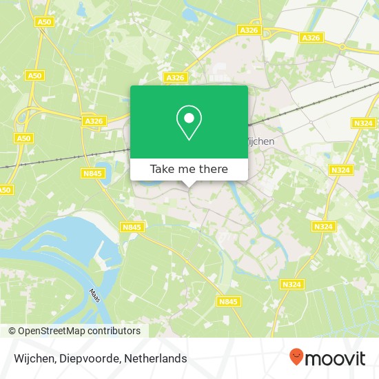 Wijchen, Diepvoorde kaart