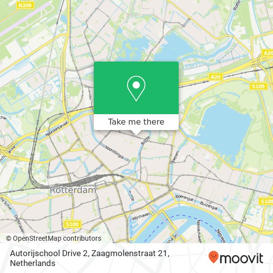 Autorijschool Drive 2, Zaagmolenstraat 21 kaart