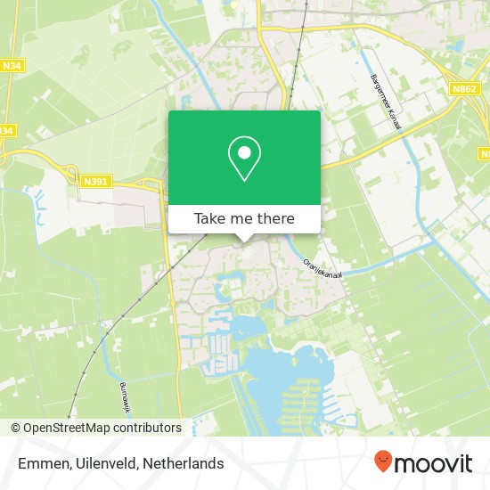 Emmen, Uilenveld kaart