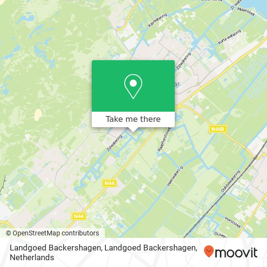 Landgoed Backershagen, Landgoed Backershagen kaart