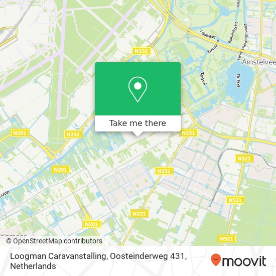 Loogman Caravanstalling, Oosteinderweg 431 kaart