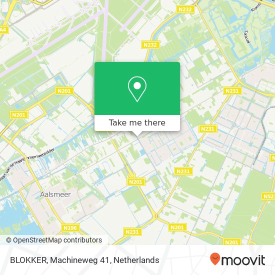 BLOKKER, Machineweg 41 kaart