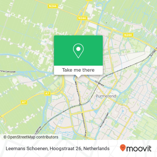 Leemans Schoenen, Hoogstraat 26 kaart