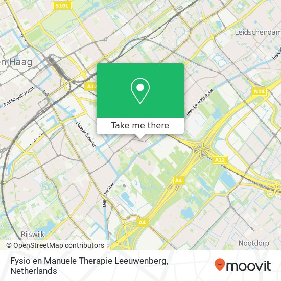 Fysio en Manuele Therapie Leeuwenberg, Laan van Middenburg 7 kaart