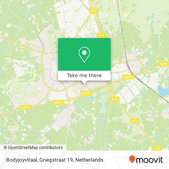 Bodyjoyvitaal, Griegstraat 19 kaart