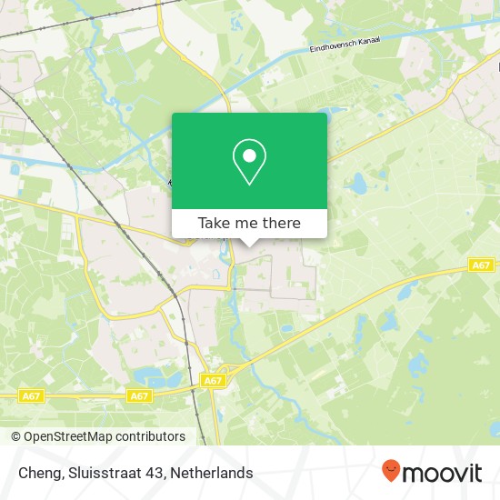 Cheng, Sluisstraat 43 kaart