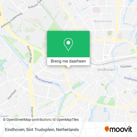 Eindhoven, Sint Trudoplein kaart