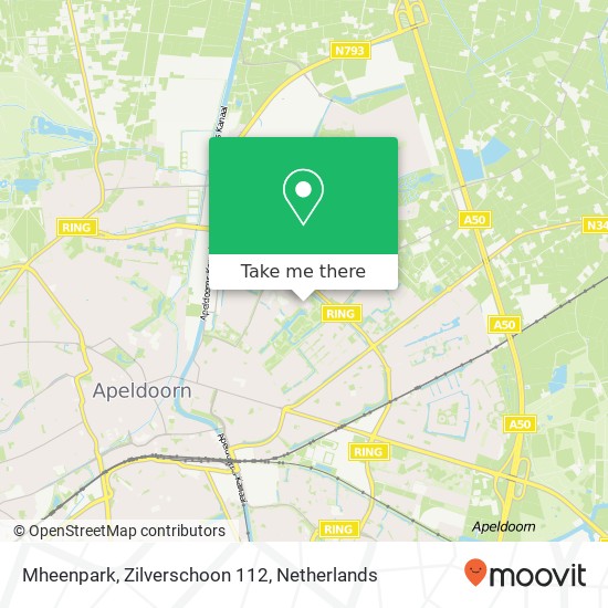 Mheenpark, Zilverschoon 112 kaart