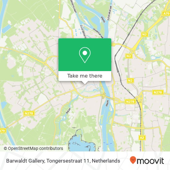 Barwaldt Gallery, Tongersestraat 11 kaart