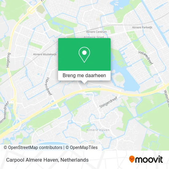Carpool Almere Haven kaart