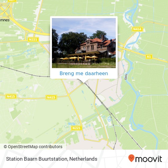 Station Baarn Buurtstation kaart