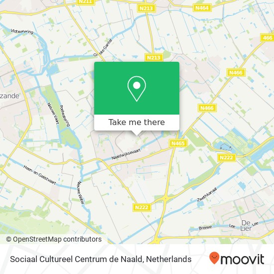 Sociaal Cultureel Centrum de Naald kaart