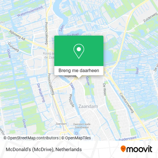 McDonald's (McDrive) kaart