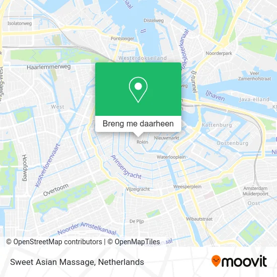 Sweet Asian Massage kaart